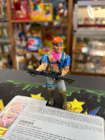 Vintage Hasbro 1986 GI Joe Zandar Figure Complete