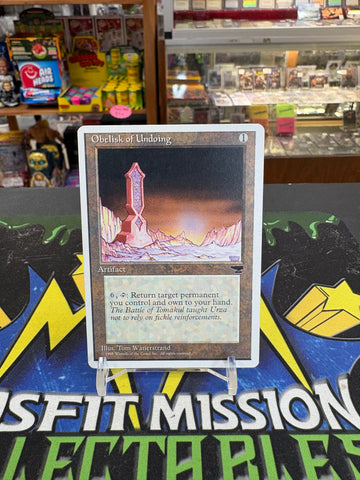 MTG Magic the Gathering: Artifact Obelisk of Undoing Card
