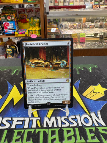 MTG Magic the Gathering: Rare Artifact Vehicle Fleetwheel Cruiser Card