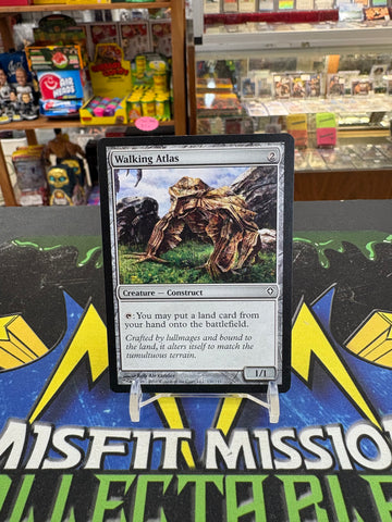 MTG Magic the Gathering: Artifact Construct Walking Atlas Card