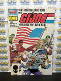 1986 Marvel Comics GI Joe Order of Battle #1 Comic Book