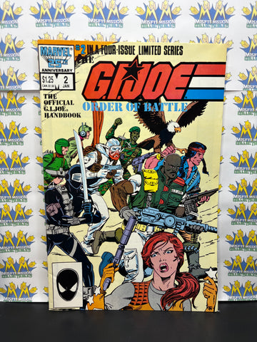 1987 Marvel Comics GI Joe Order of Battle #2 Comic Book