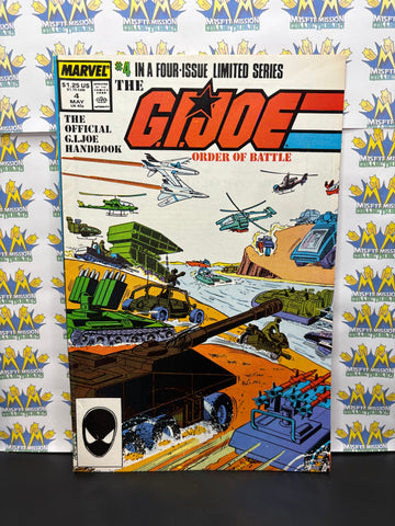1987 Marvel Comics GI Joe Order of Battle #4 Comic Book