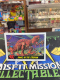 Vintage 1988 Dinosaurs Attacks Trading Card Time Panic in the Stadium #12
