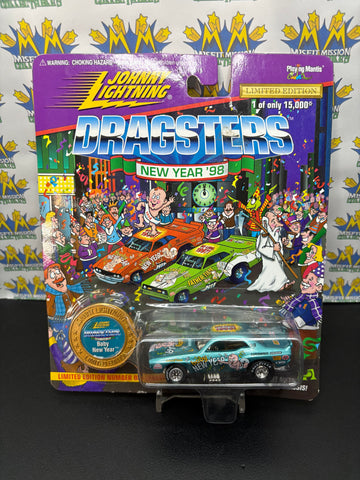 1998 Johnny Lightning Holiday ‘98 Dragsters Baby New Year Car (New)
