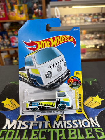 2015 Hot Wheels HW Art Cars Volkswagen T2 Pickup White Truck (New)