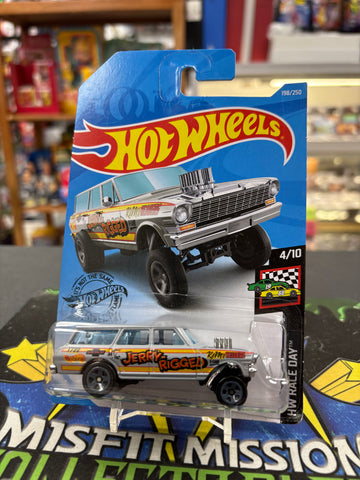 2018 Hot Wheels Race Day ‘64 Nova Wagon Gasser Jerry Rigged Car (New)