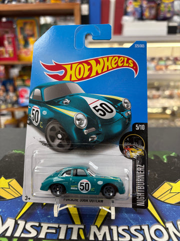 2015 Hot Wheels Nightburnerz Porsche 356A Outlaw Car (New)
