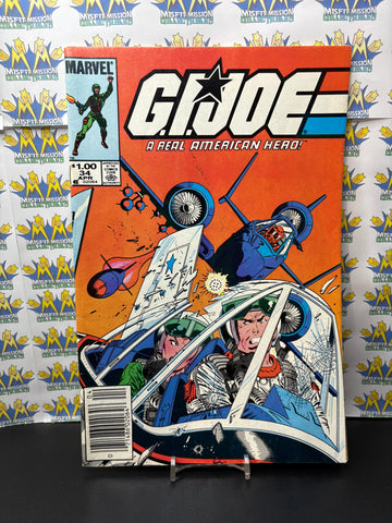 1985 Marvel Comics GI Joe Real American Hero #34 Comic Book