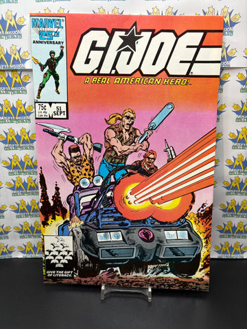 1986 Marvel Comics GI Joe Real American Hero #51 Comic Book