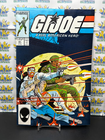 1987 Marvel Comics GI Joe Real American Hero #61 Comic Book