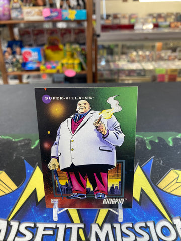 Impel Marvel Comics 1992 Marvel Universe Super Villains Kingpin #130 Trading Card