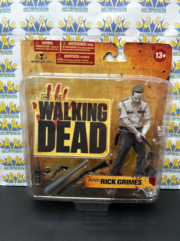 2011 McFarlane Walking Dead Deputy Rick Grimes Black & White Figure (New)