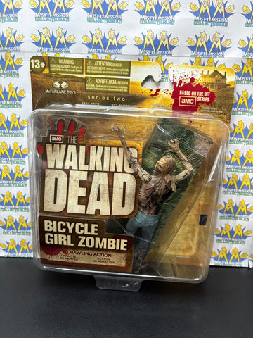 2012 McFarlane Walking Dead Bicycle Girl Zombie Figure (New)