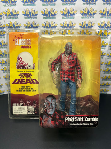 2006 Neca Cult Classic Series 4 Dawn of The Dead Plaid Shirt Zombie Figure (New)