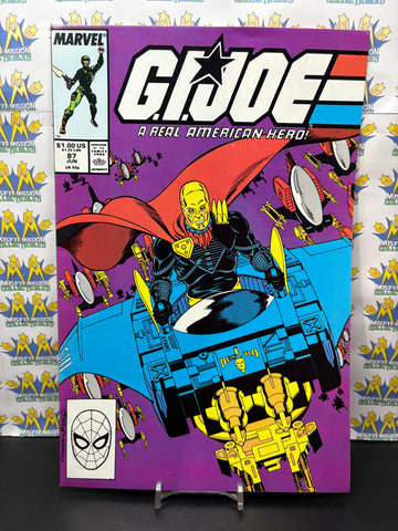 1989 Marvel Comics GI Joe Real American Hero #87 Comic Book