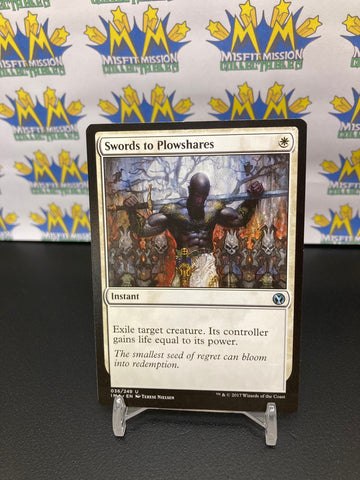 Magic the Gathering: White Instant Swords to Plowshares Card