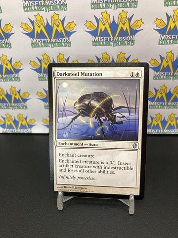 Magic the Gathering: White Enchantment-Aura Darksteel Mutation Card