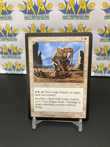 Magic the Gathering: White Creature - Soldier Trap Digger Card