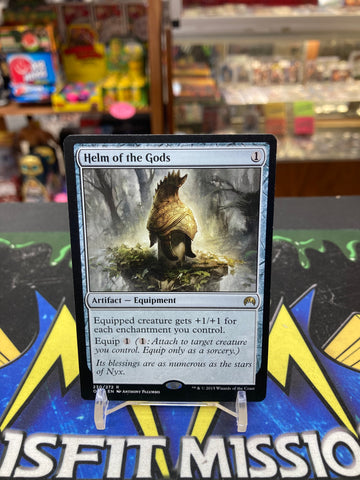 MTG Magic the Gathering: Artifact-Equipment Helm of the Gods Card
