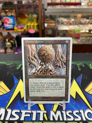 MTG Magic the Gathering: Artifact Wooden Sphere Card