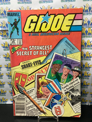 1983 Marvel Comics GI Joe Real American Hero #26 Comic Book