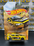 2018 Hot Wheels Yellow ‘08 Lancer Evolution Rally Car (New)