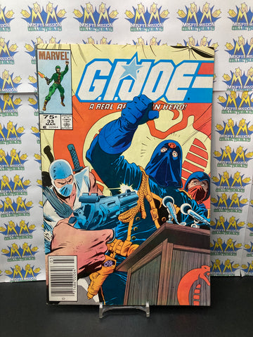 1985 Marvel Comics GI Joe Real American Hero #33 Comic Book