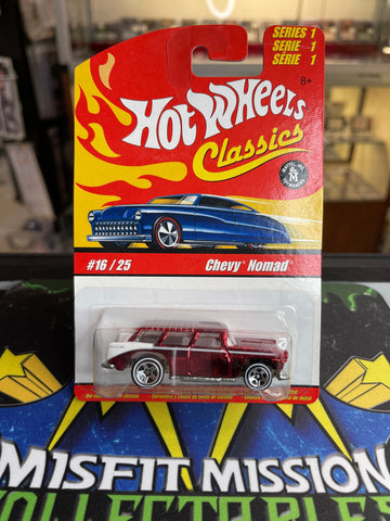 2005 Hot Wheels Classic Series 1 #16 Red Chevy Nomad (New)