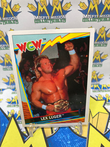 1992 TOPPS WCW UK Exclusive Lex Luger #54 Trading Card