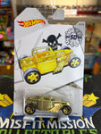 2018 Hot Wheels Larry Wood 50th Anniversary Gold Bone Shaker (New)