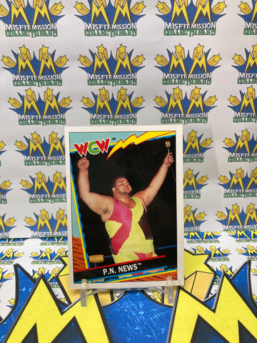 1992 TOPPS WCW UK Exclusive P.N. News #19 Trading Card