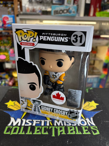 Funko Pop Hockey Canadian Exclusive Pittsburgh Penguins Sidney Crosby Figure (New)