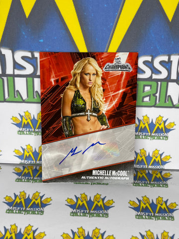 2011 Topps WWE Champions Michelle McCool Autographed Card