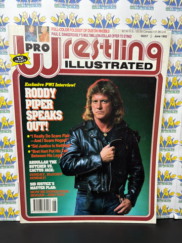 PWI Pro Wrestling Illustrated June 1992 Rowdy Roddy Piper Cover