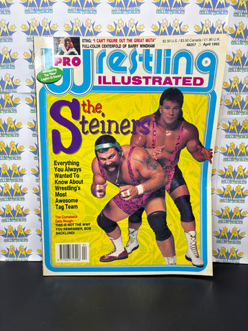 PWI Pro Wrestling Illustrated April 1993 The Steiner Brothers Cover