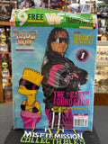 WWE WWF Magazine May 1997 Bret Hart Bart Simpson Cover