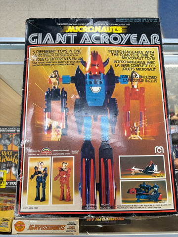 Vintage 1977 Grand Toys Micronauts Giant Acroyear 5 in 1