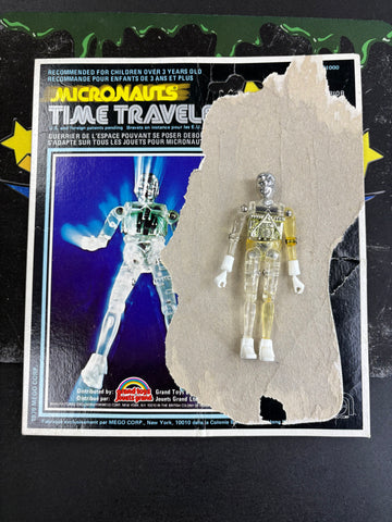 Vintage 1976 Grand Toys Micronauts Clear Time Traveler