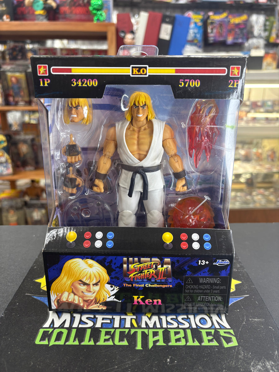Jada Capcom Ultra Street Fighter II The Final Challengers Ken White Ou ...