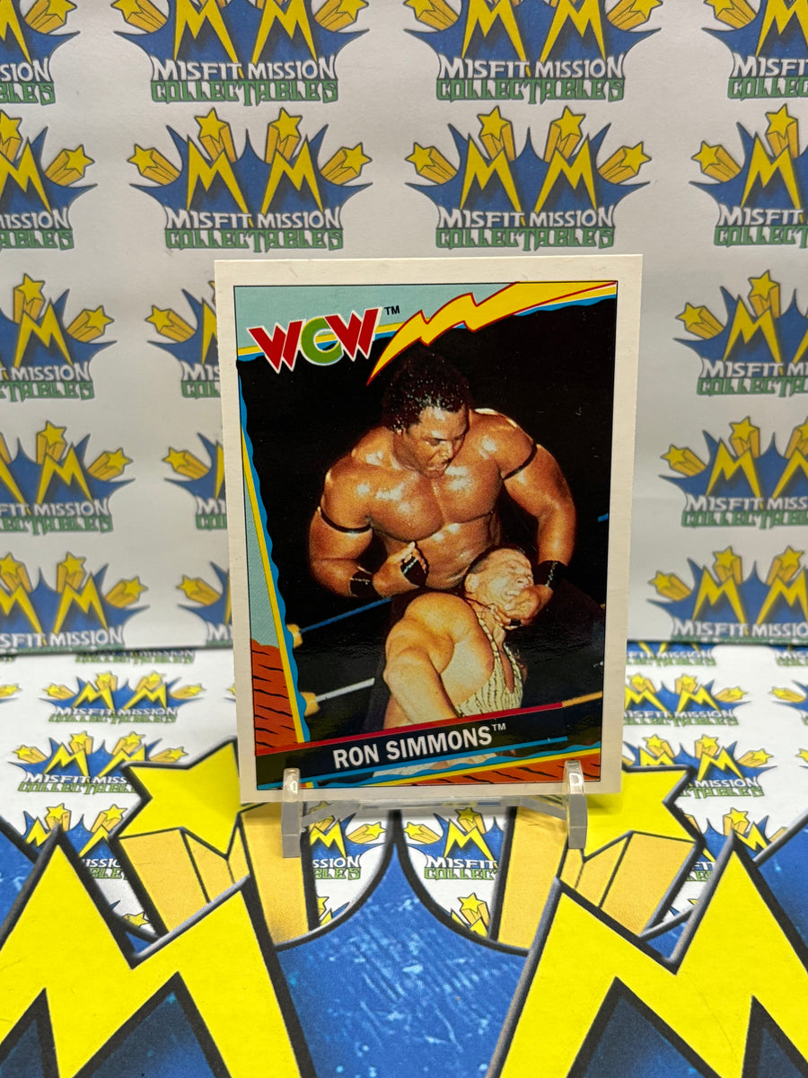 1992 TOPPS WCW UK Exclusive Ron Simmons Butch Reed #10 Trading Card ER ...