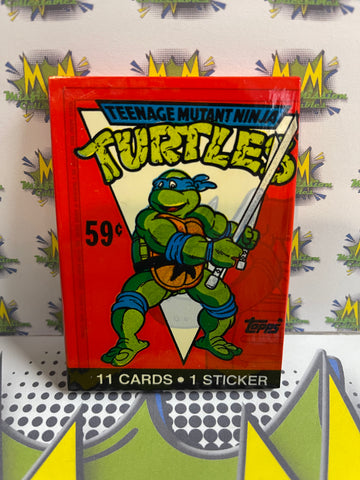 Vintage Topps 1989 TMNT Series 1 Teenage Mutant Ninja Turtles Cartoon Trading Cards Red Pack (New)