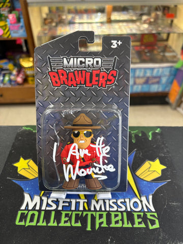 Pro Wrestling Tees Micro Brawlers The Mountie Autographed (New)