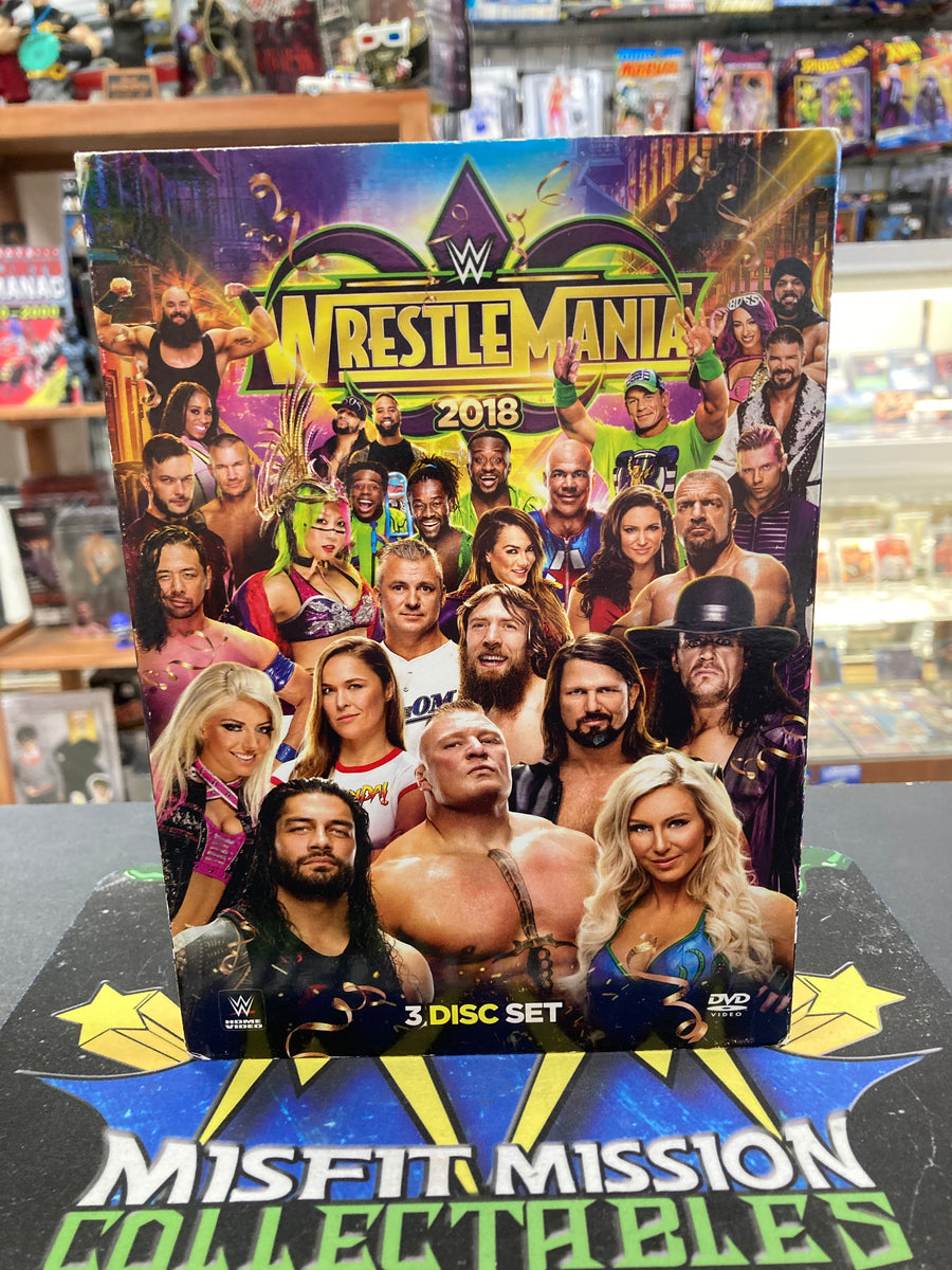 WWE Wrestlemania 2018 3-Disc DVD Set – The Misfit Mission Collectables