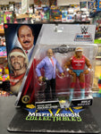 Mattel WWE Championship Main Even Showdown Series 19 Mean Gene Okerlund & Hulk Hogan  (New)