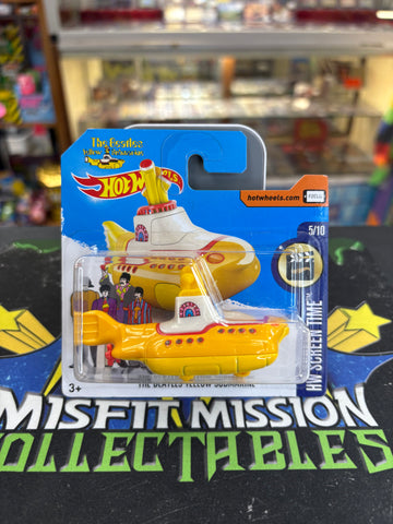 2015 Hot Wheels HW Screen Time The Beatles Yellow Submarine Short Card (New)