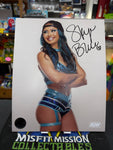 AEW All Elite Crate Sky Blue Autogrpahed 8x10 Photo