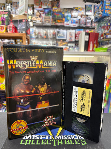Vintage WWE WWF Coliseum Video Wrestlemania 1 VHS Tape
