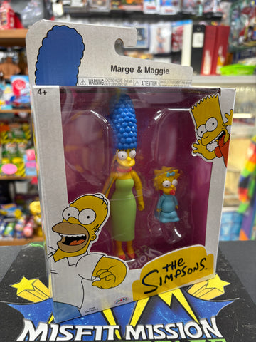Jakks The Simpsons Marg and Maggie Figures (New)