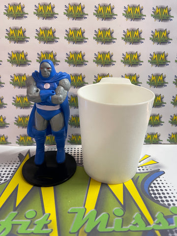 1988 Dc Comics Burger King Darkseid Cup and Cup Holder